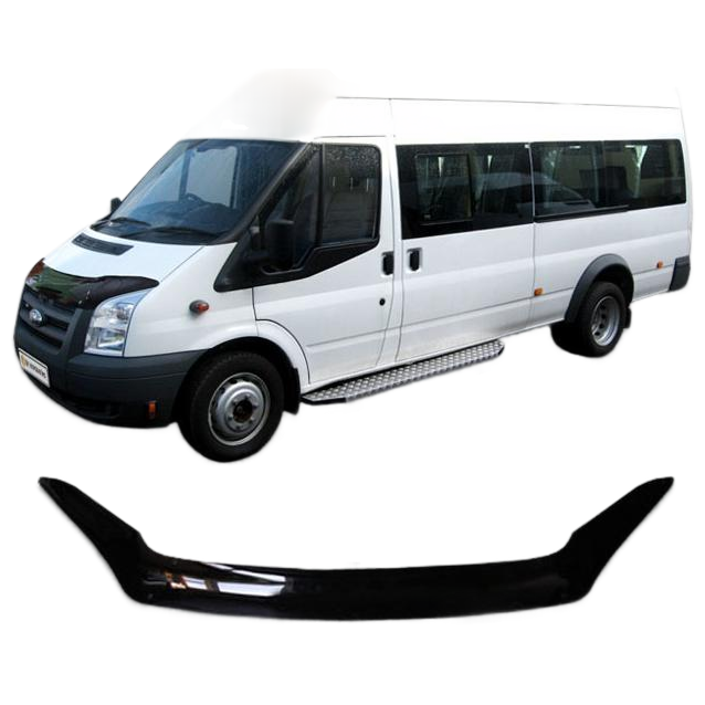 Дефлектор капота CA plastic 2010060103854 черный Ford Transit